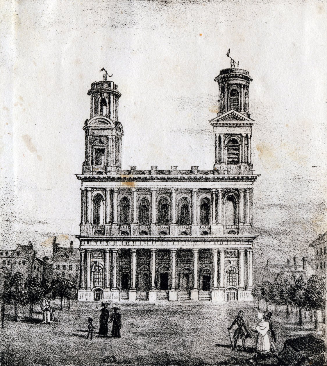 Saint Sulpice Church, Paris by French School