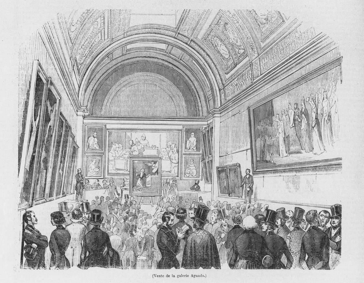 Sale of the Aguado Gallery, 1843 by French School