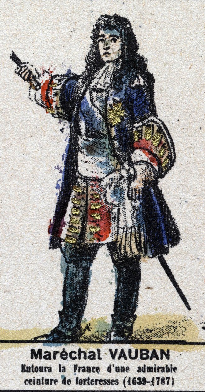 Sébastien Le Prestre de Vauban (1633-1707), marechal of France. In Galeriede Kings and Queens of France and illustrious characters from 1643 to 1895 Image of epinal by French School