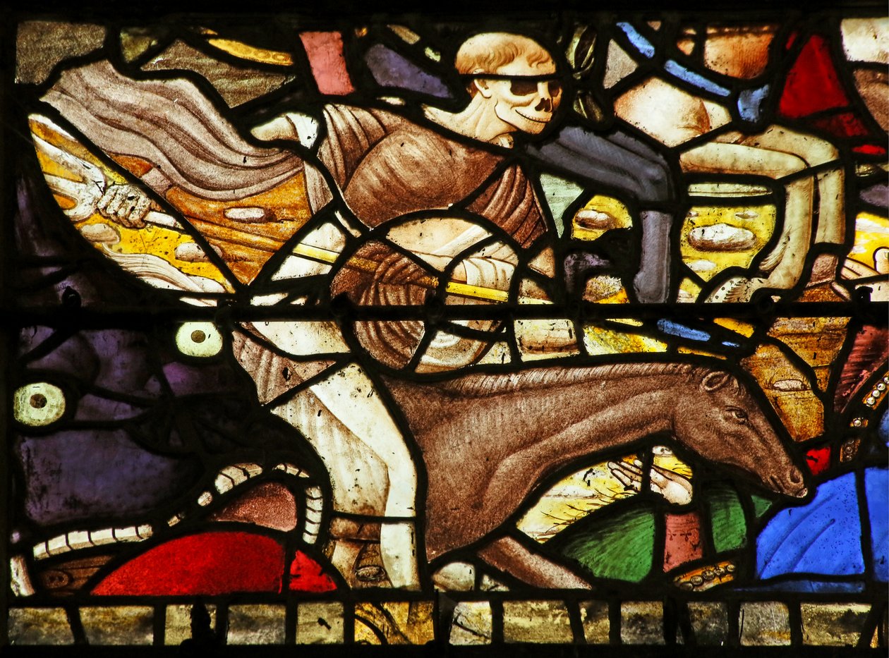 Scene from the Apocalypse: One of the Four Horsemen of the Apocalypse by French School