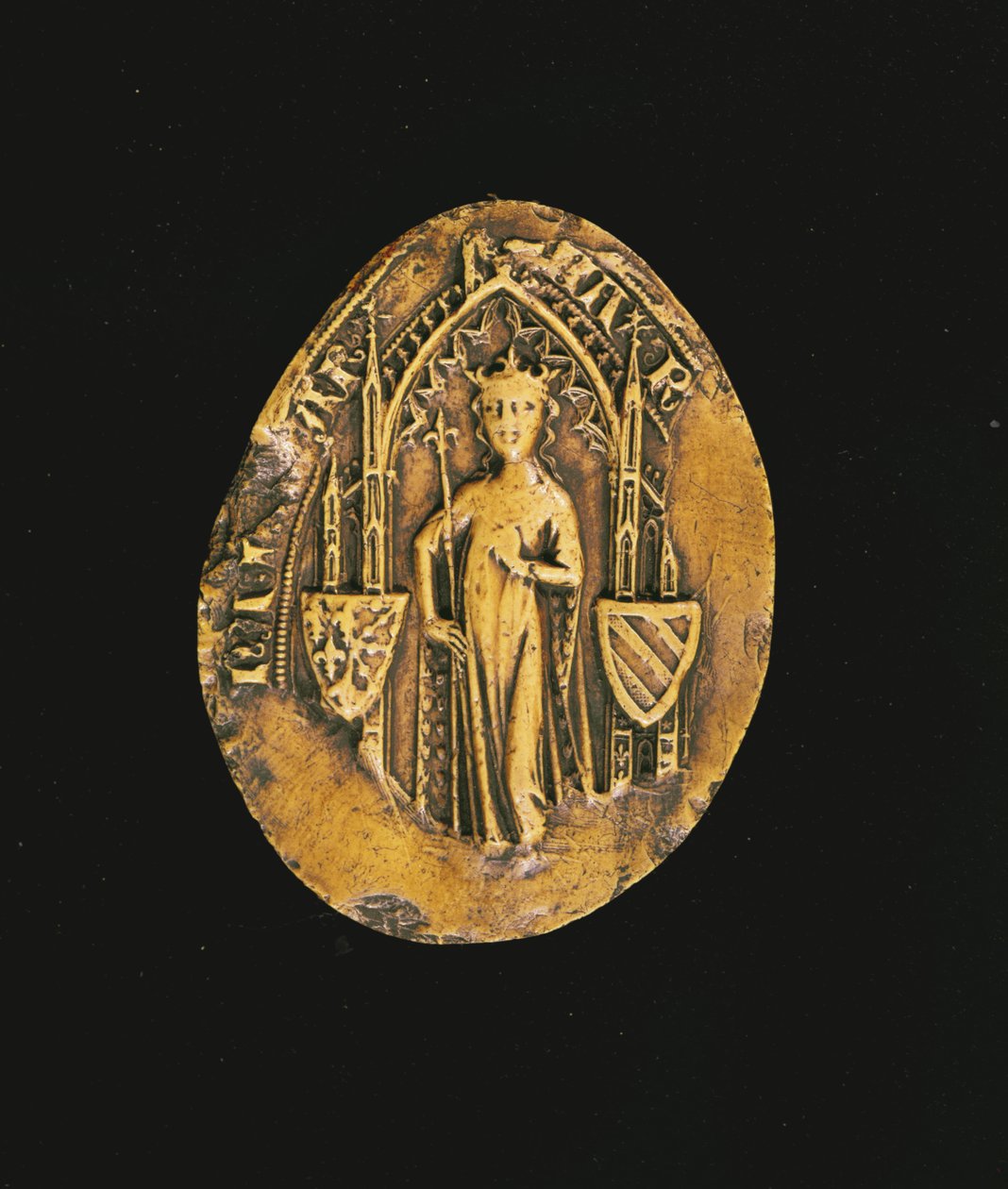 Seal of Marguerite de Bourgogne 1311 by French School