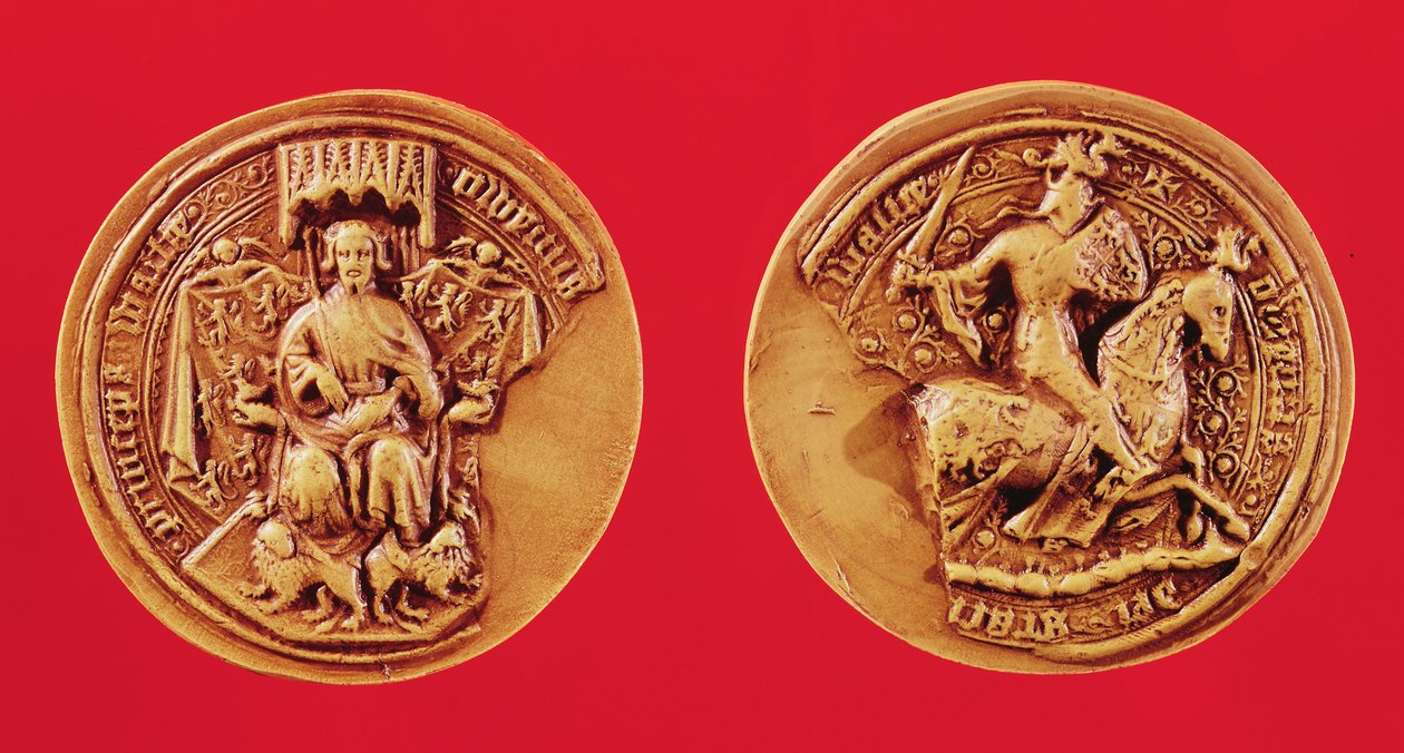 Seal of Owain, Prince of Wales by French School