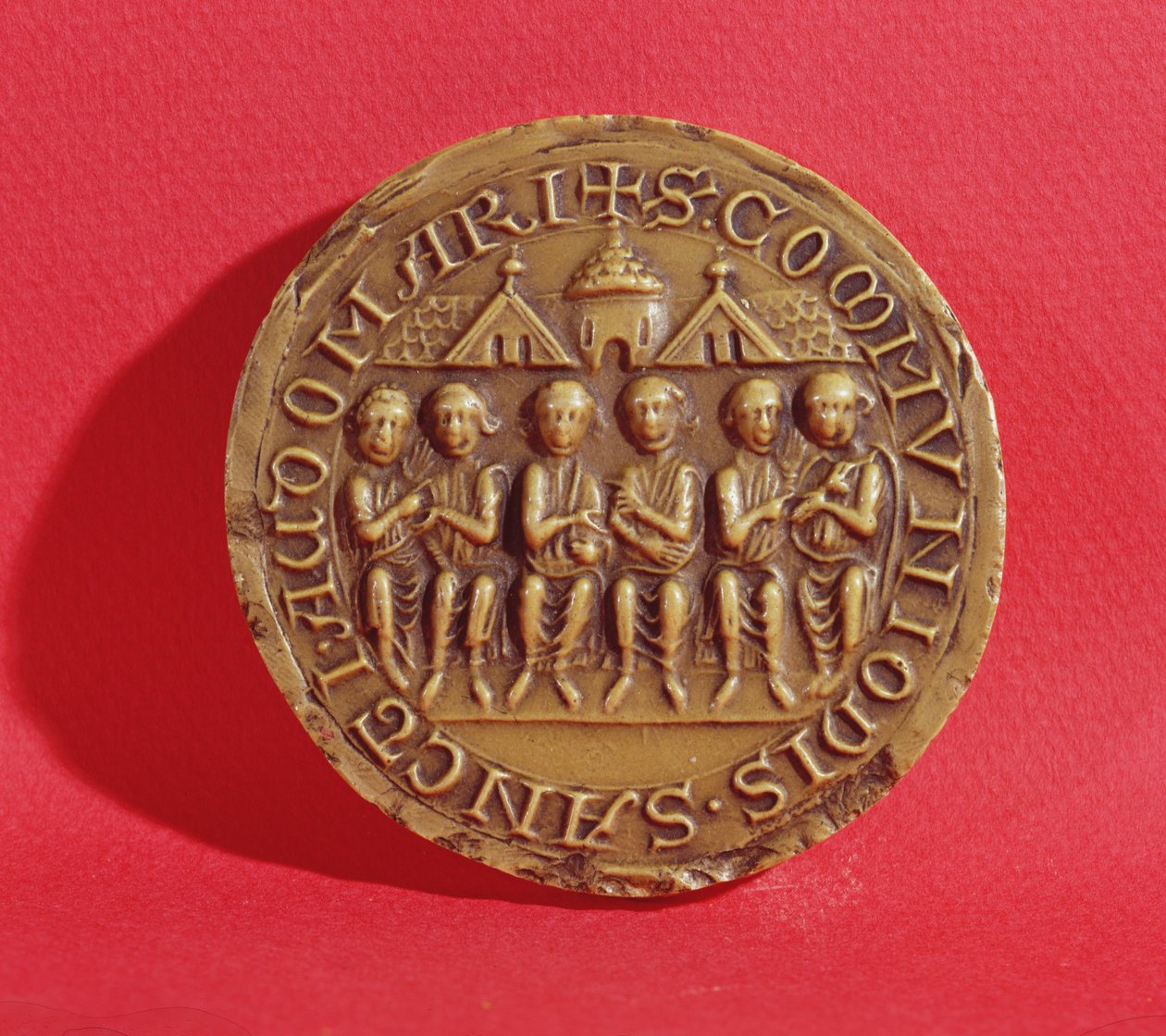 Seal of the Town of Saint Omer depicting the aldermen by French School