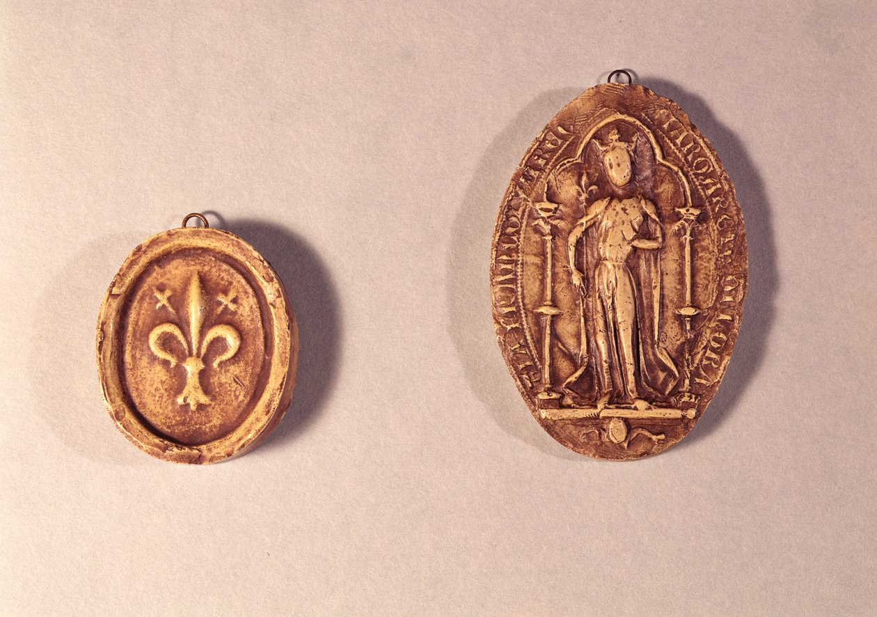 Seals of Marguerite de Provence, 1284 by French School