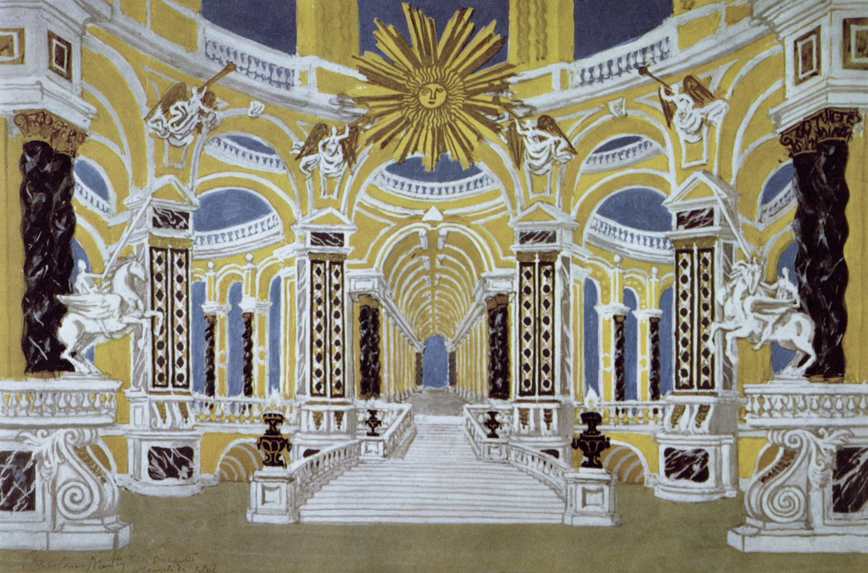 Set design for The Magic Flute by Wolfgang Amadeus Mozart by French School