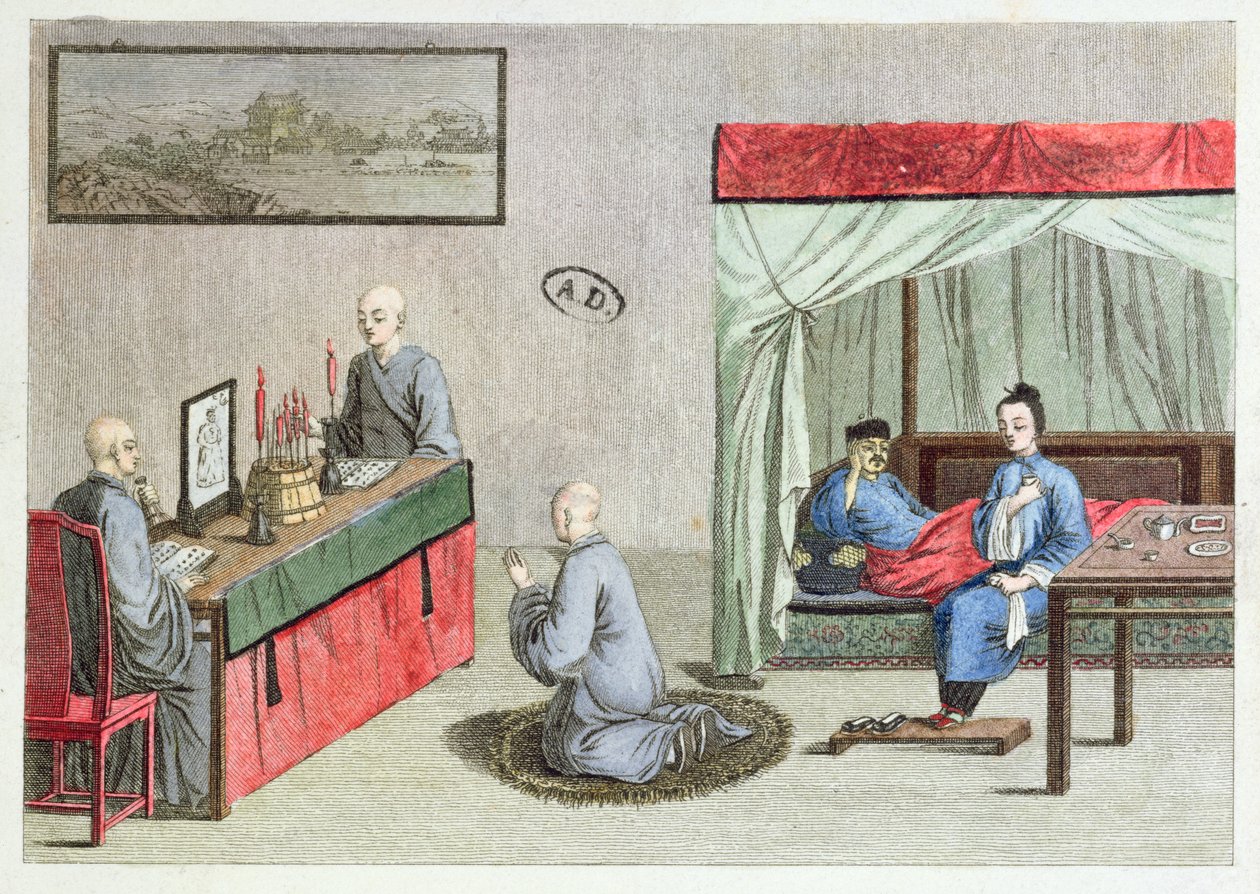 Sickness, After an Original Chinese Print, 1810 by French School