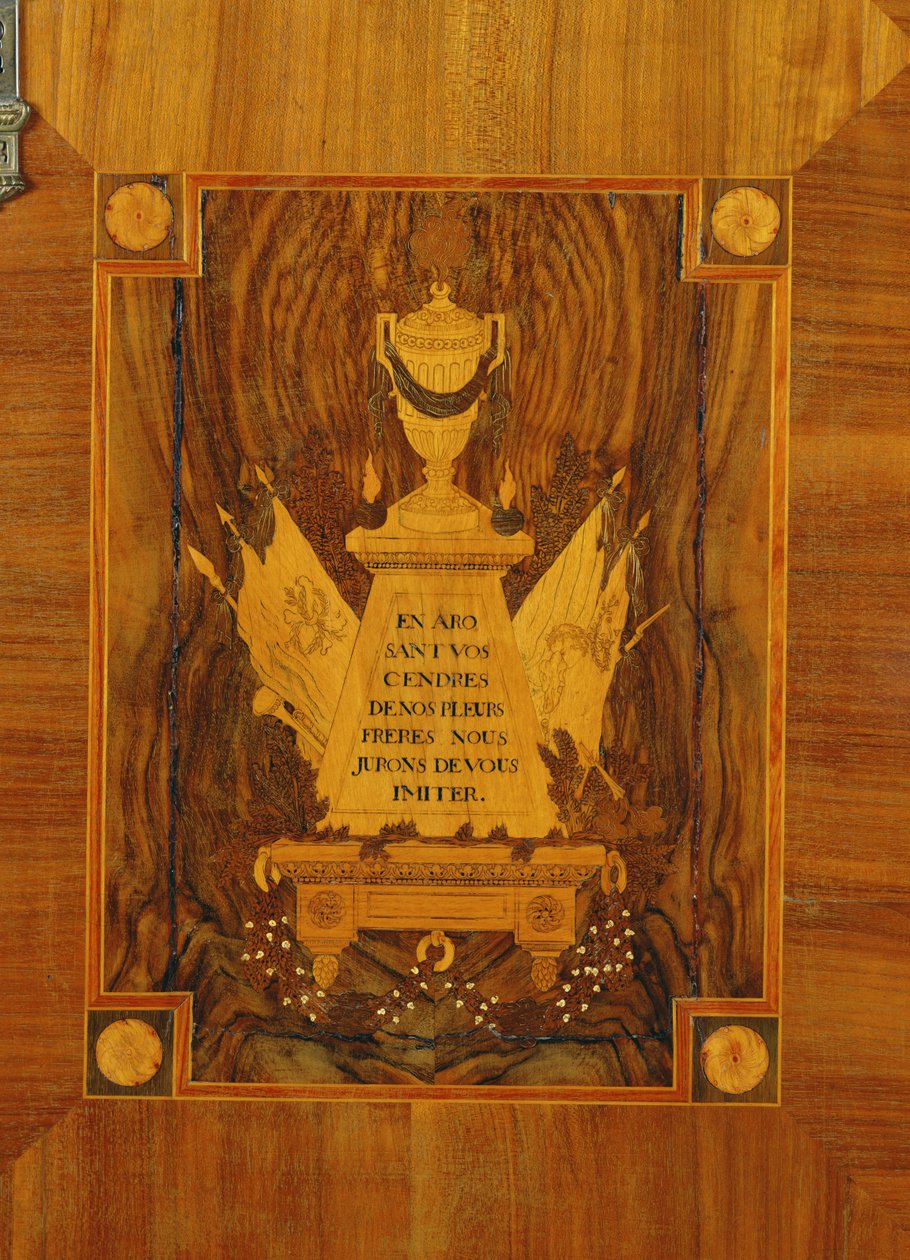 Sideboard with Marquetry Design of Emblems and Mottoes of the French Revolution by French School
