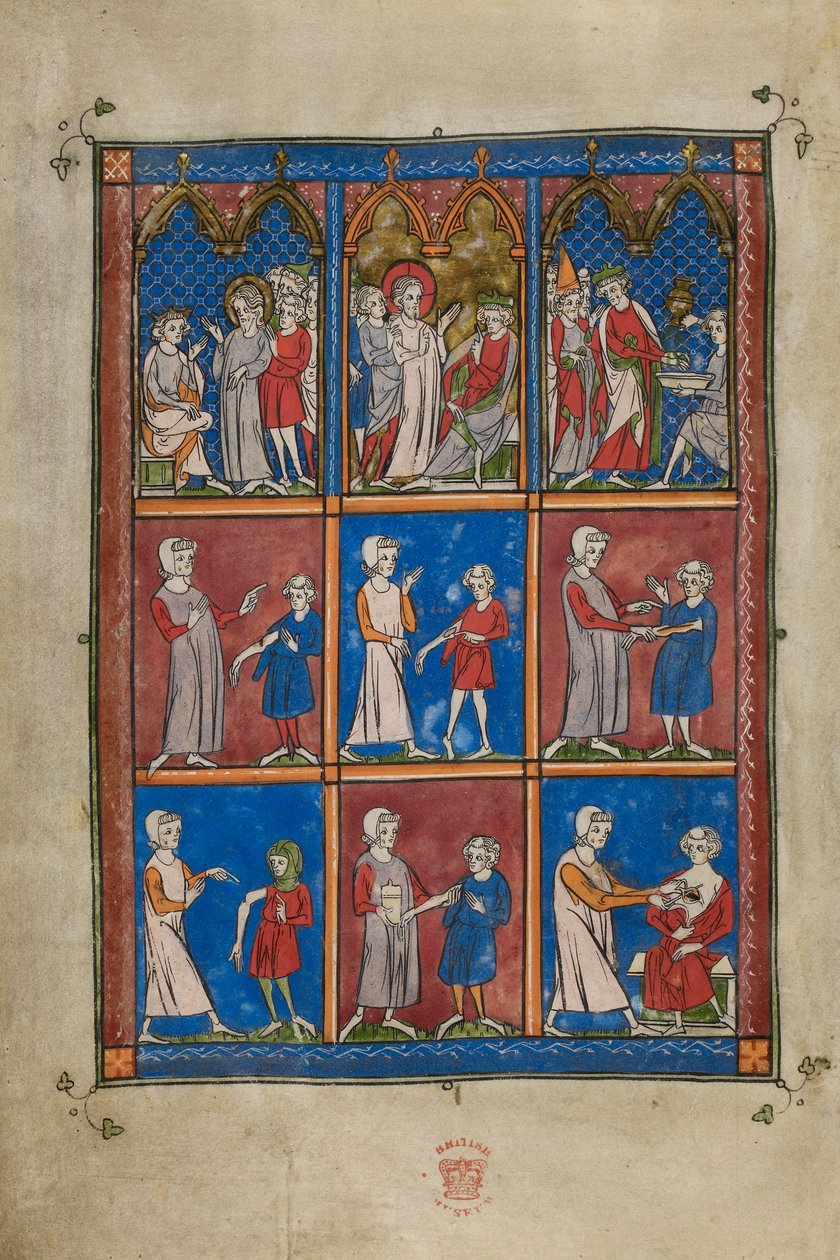 The Chirurgia Various biblical and medical scenes by French School