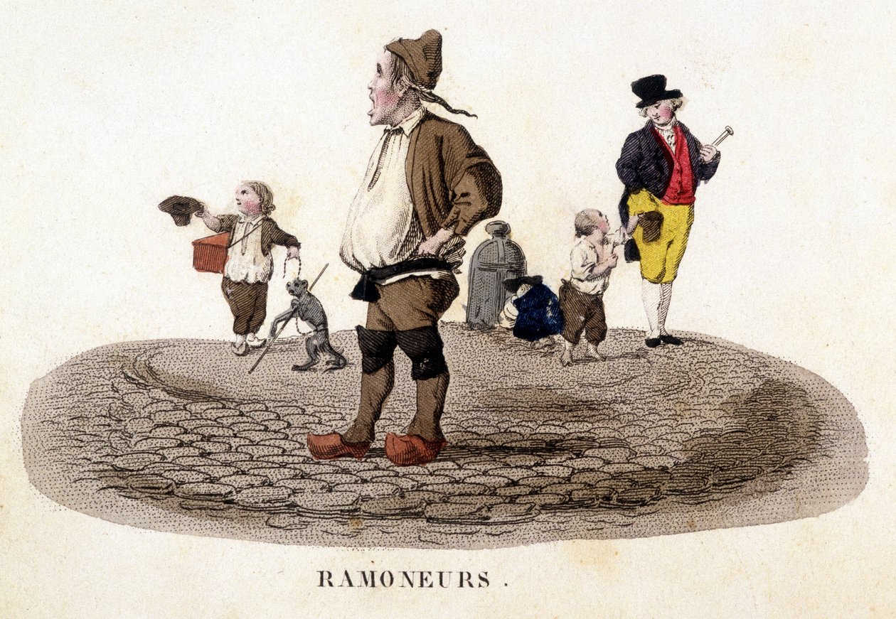 Small Chimneys Screaming in the Streets - Engraving by French School