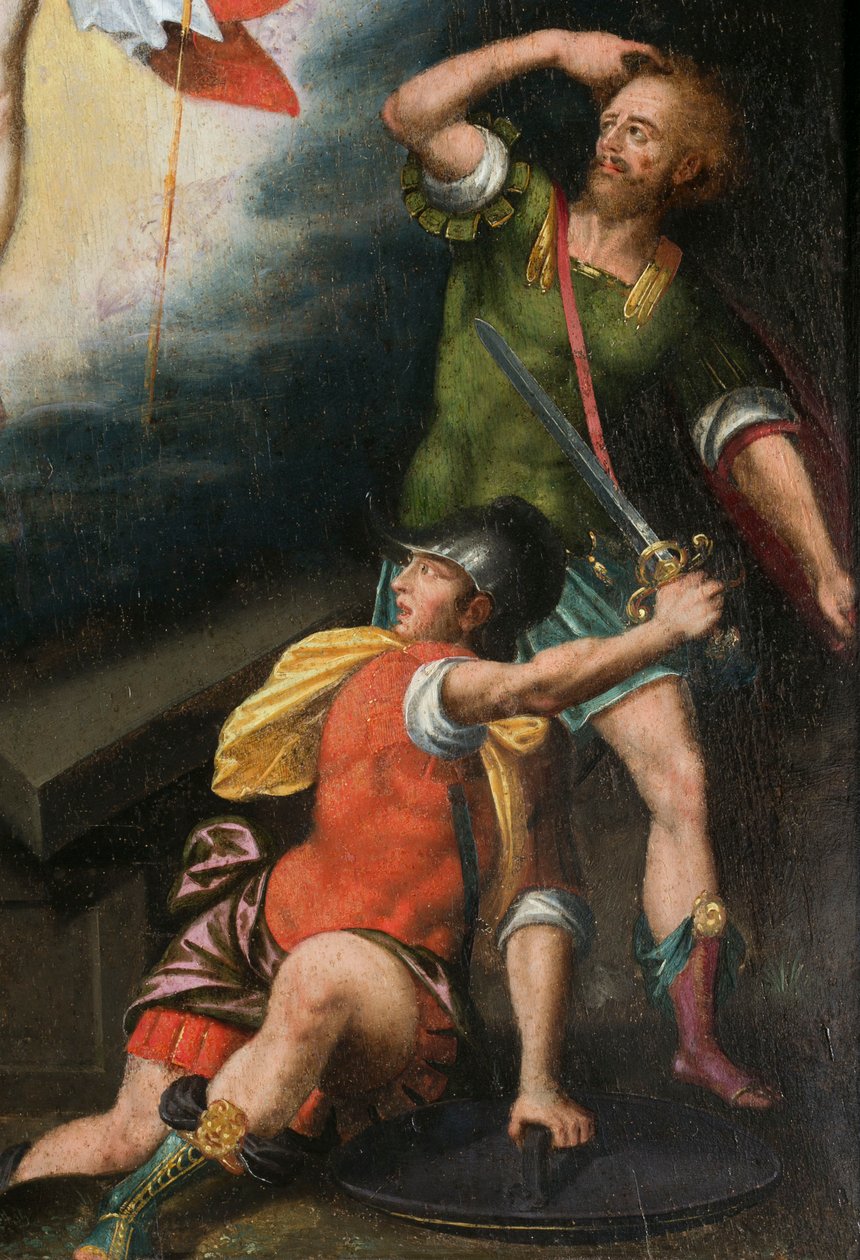 Soldiers During the Resurrection (detail) by French School