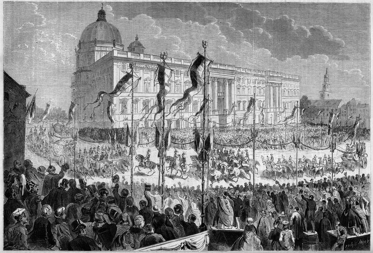 Solemn entrance of William I (1797-1888), King of Prussia, to Berlin, October 22 by French School