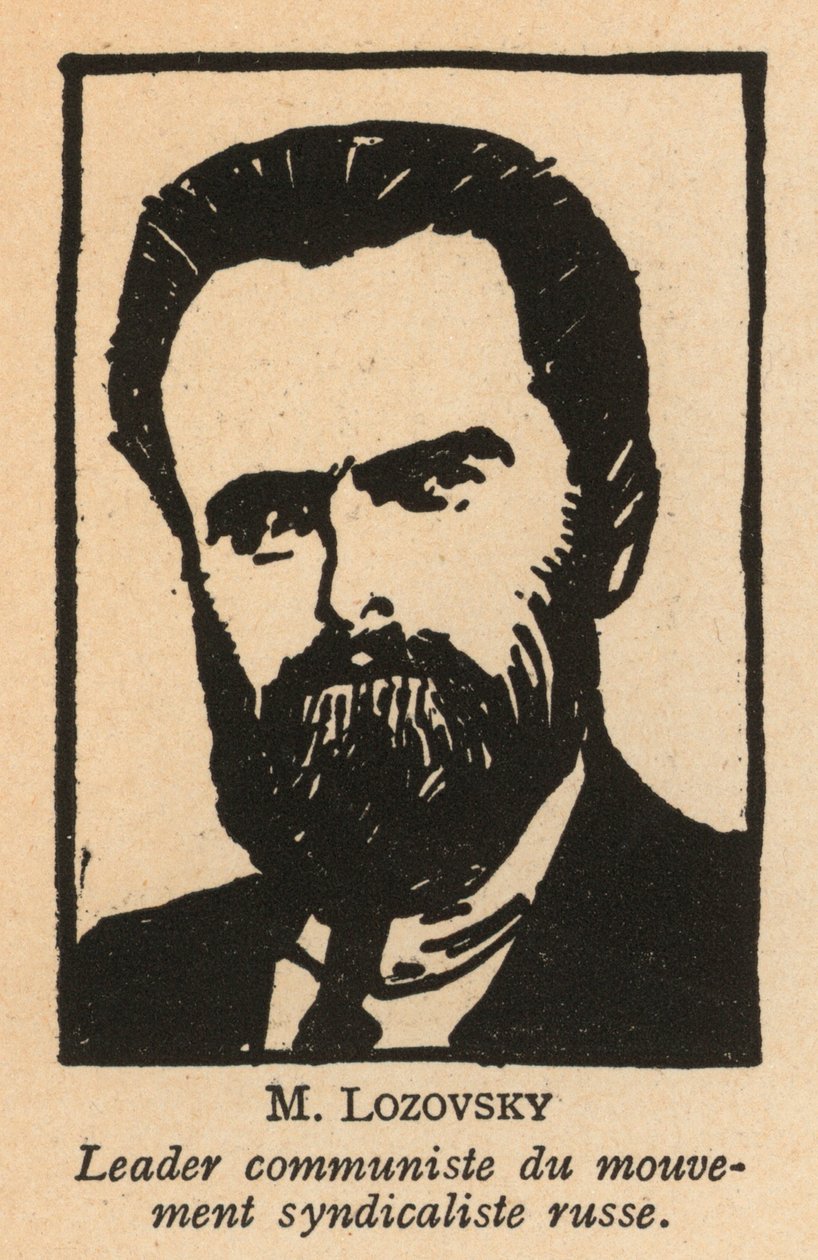 Solomon Lozovsky, Russian Bolshevik Revolutionary and Soviet Politician, General Secretary of the Red International Labour Union (Profintern) by French School
