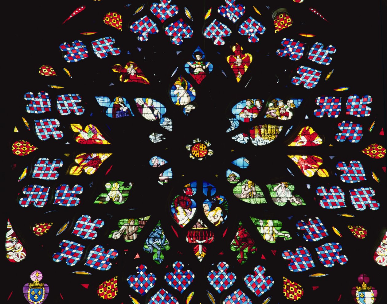 South rose window by French School