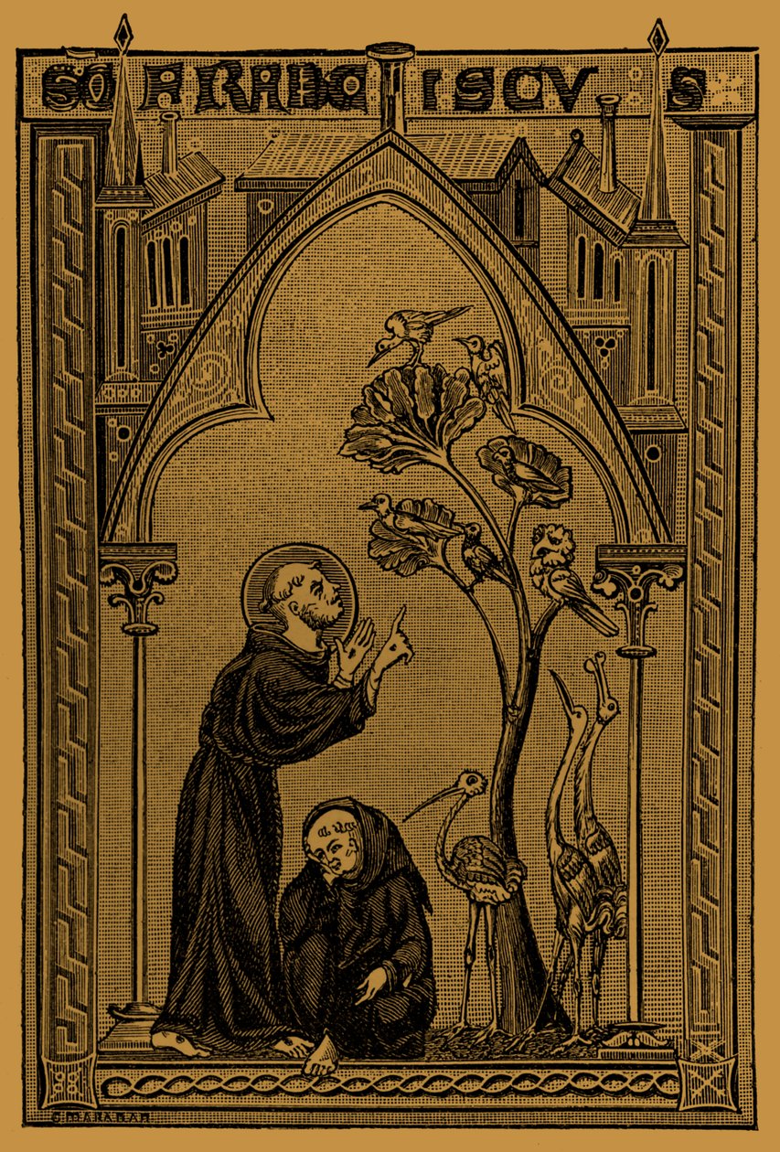 St. Francis of Assisi Talking to the Birds by French School