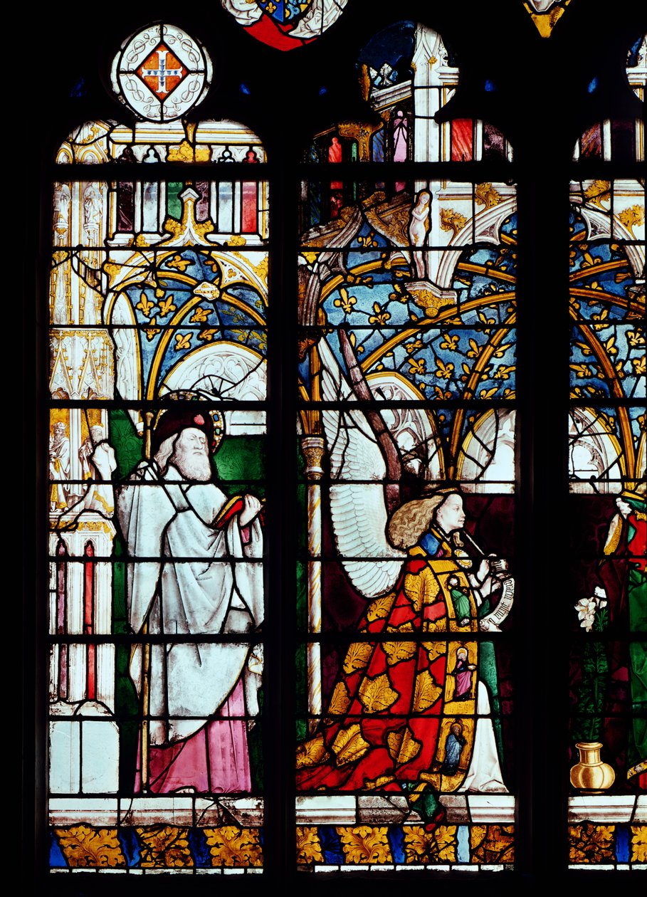 St. James and the Angel of the Annunciation, from the Chapel of Jacques Coeur by French School