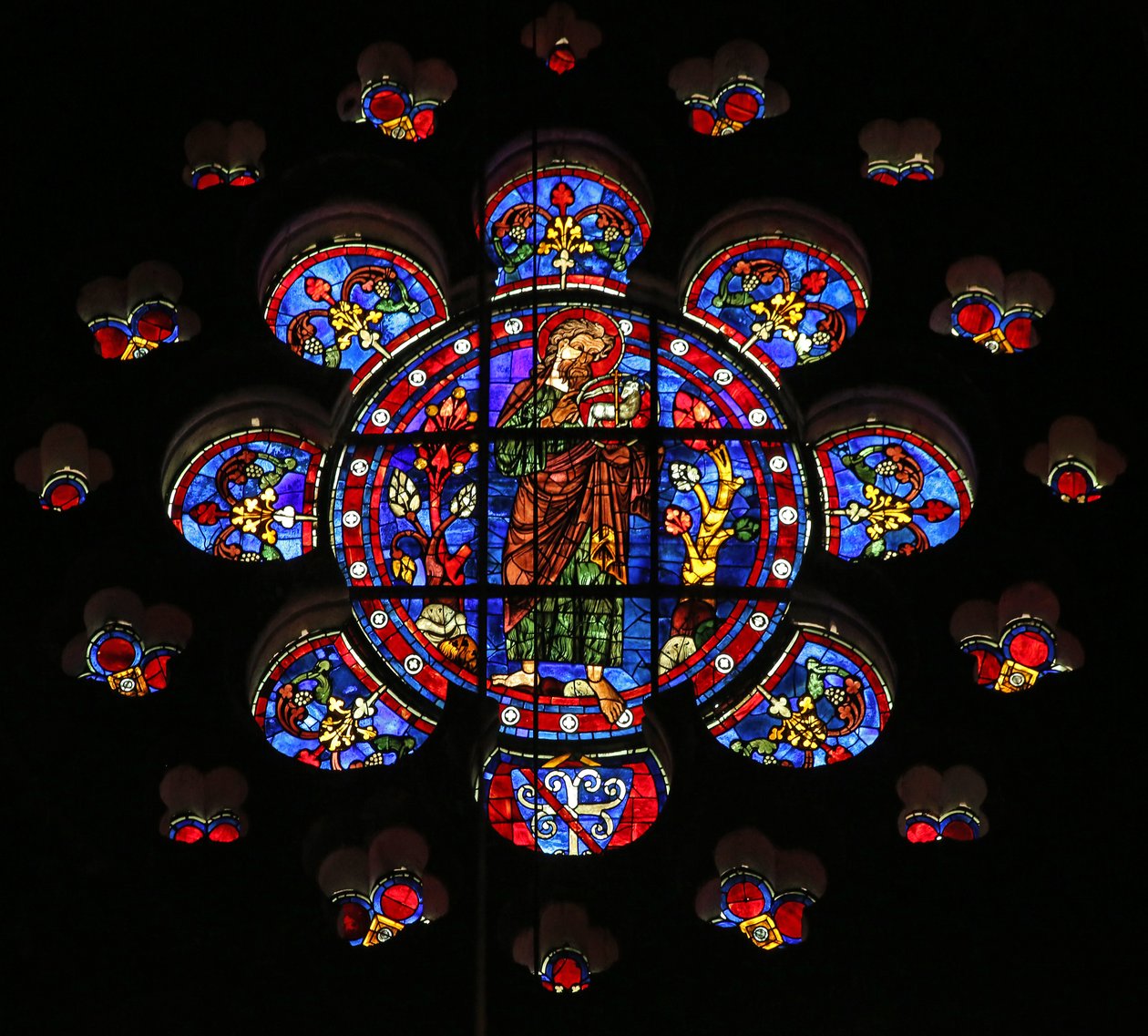 St John the Baptist in the Desert with the Agnus Dei by French School
