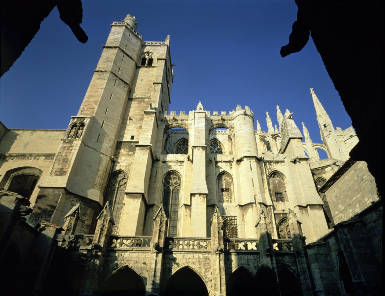 St. Just Cathedral from the south, begun 1272 by French School