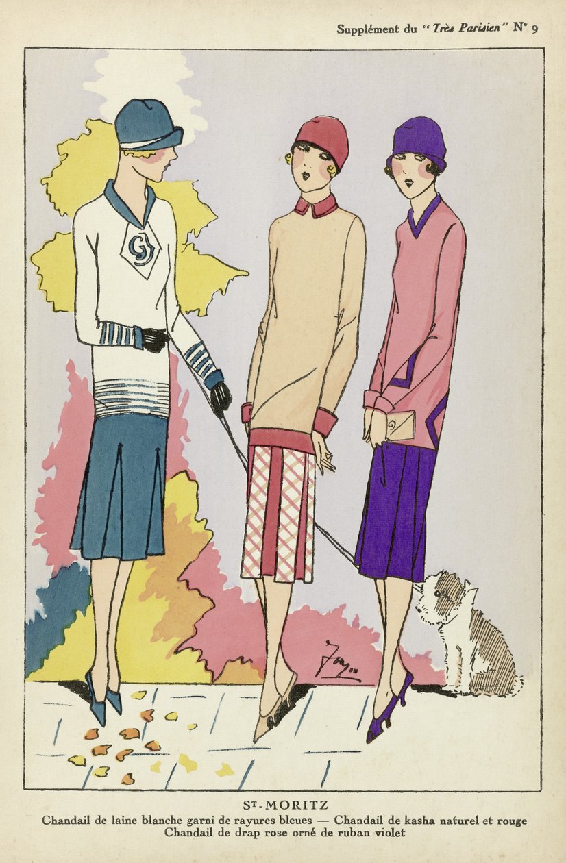 St Moritz, from Tres Parisien, published 1925 by French School