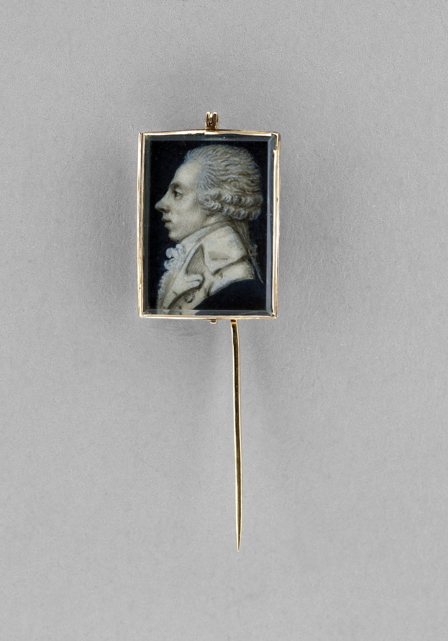 Stickpin with Portrait of a Man by French School