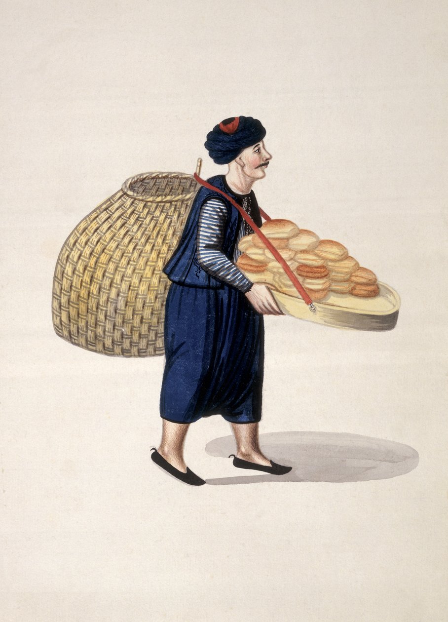 Street Vendor, Ottoman period, third quarter of 18th century by French School