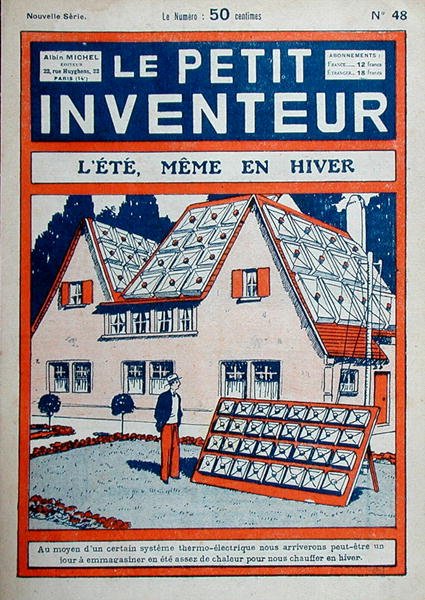 Summer, even during Winter, cover illustration from Le Petit Inventeur 1929 by French School