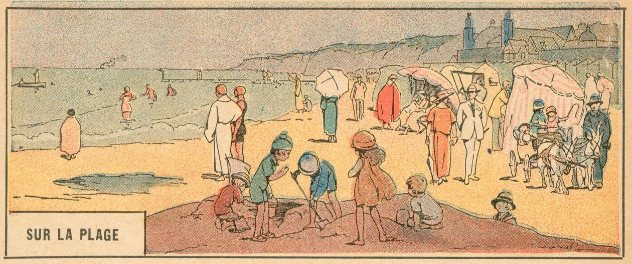 On the Beach by French School