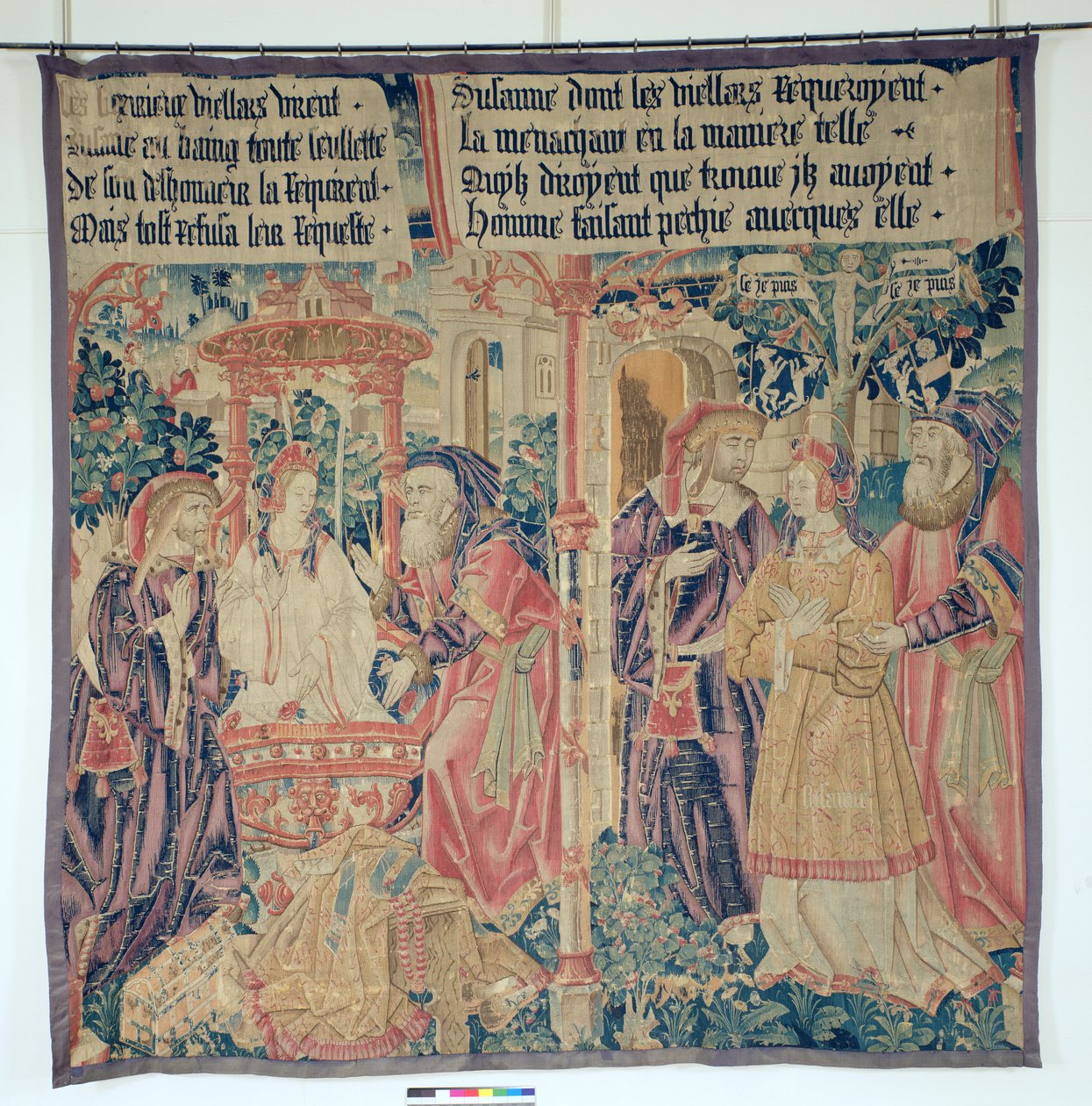 Susanna and the Elders, central panel from the Story of Susanna by French School
