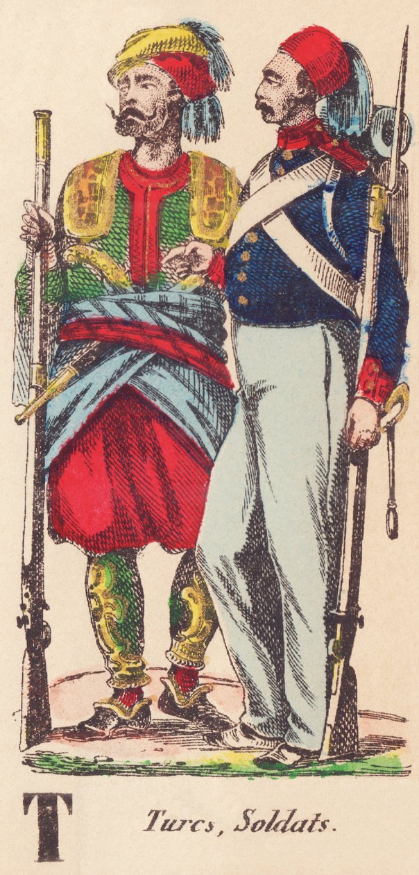 Turks, Soldiers by French School