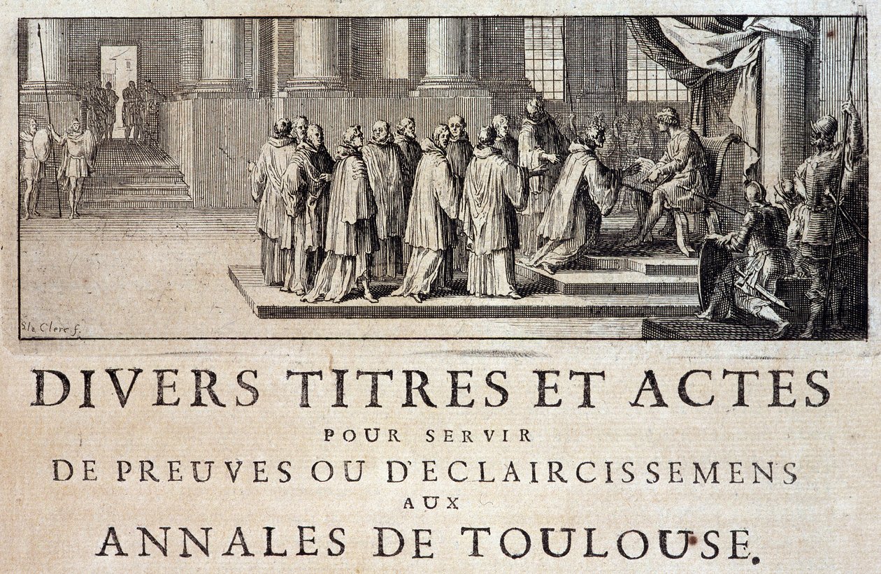 Taking Possession of the City and the Count of Toulouse by the Emissaries of King Philip III in 1271 - in 