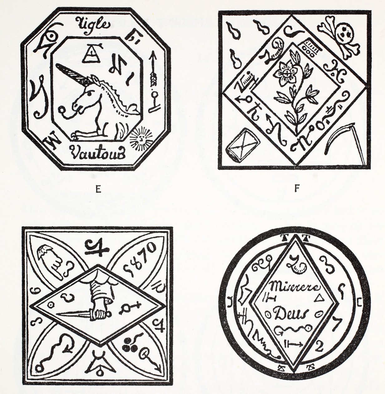 Talismans Typically Used with Incantations by French School