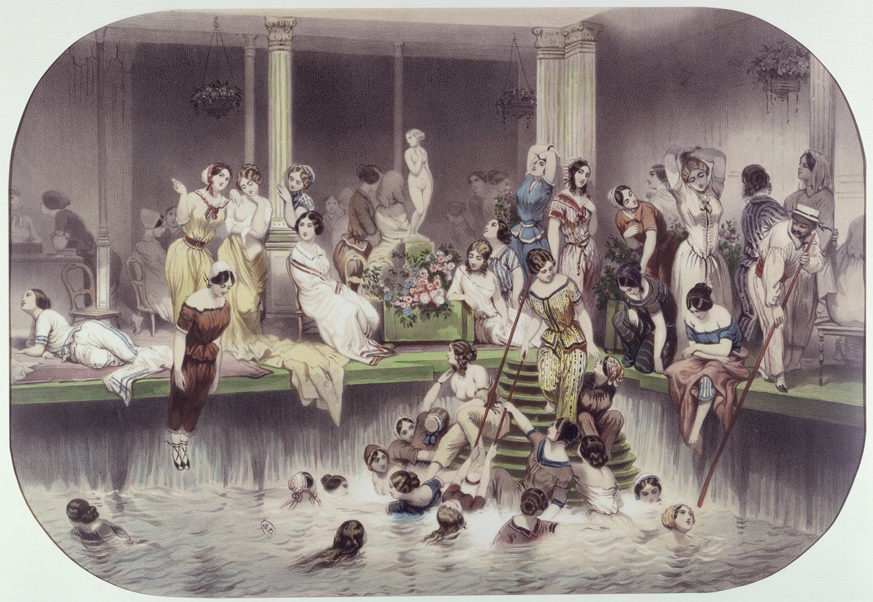 The Baths at Hotel Lambert, Ile Saint-Louis, Paris, mid-19th century by French School