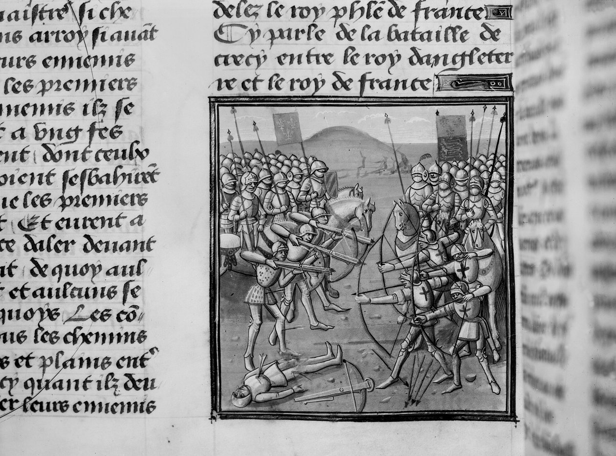 The Battle of Crecy in 1346 from Froissart