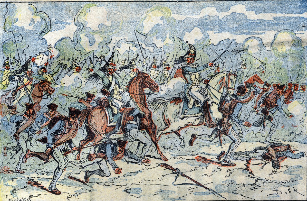 The Battle of Iena on October 14 by French School