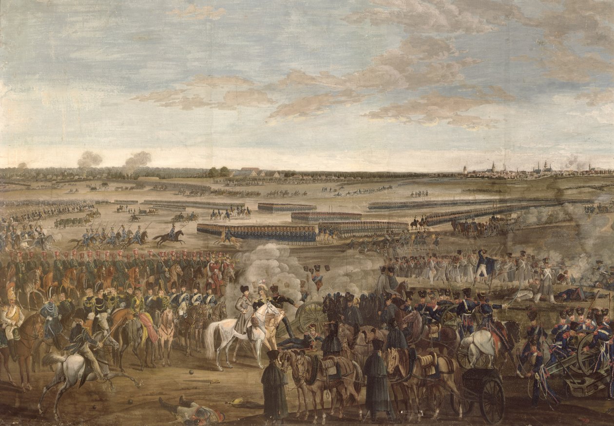 The Battle of Leipzig (detail), 18th October 1813 by French School