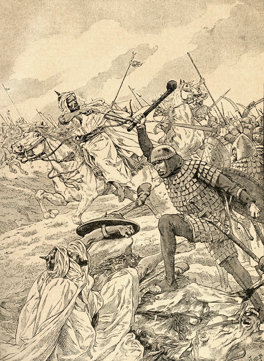 The Battle of Tours aka The Battle of Poitiers, 732 by French School