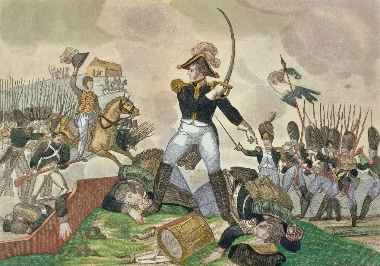 The Battle of Waterloo, 18th June 1815 by French School