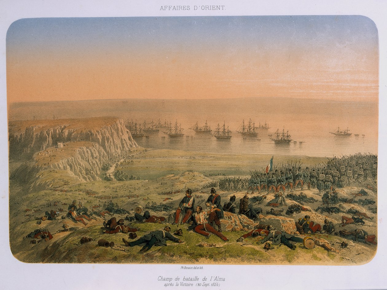 The Battlefield at Alma after the Victory, 20th September 1854 by French School