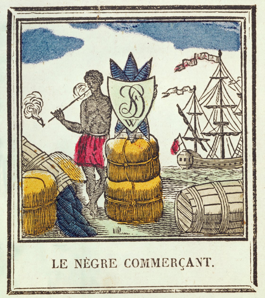 The Black Trader, Plate 529 from Les Petits Metiers by French School