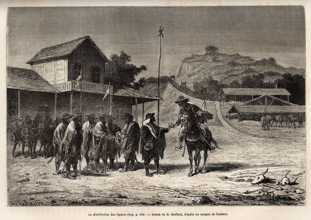 The Blancos, Argentine insurges who hold the province of Entre-Rios (Entre Rios) against the arms of Buenos Aires by French School