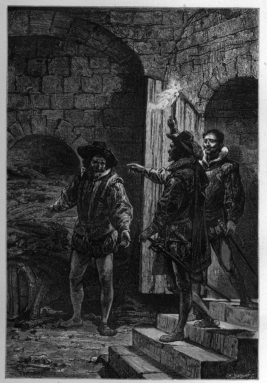 The Capture of Guy Fawkes by French School