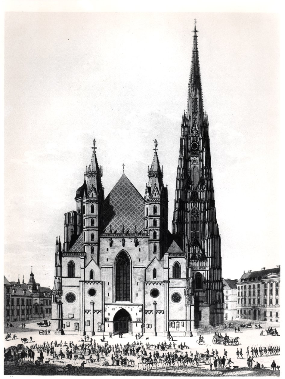 The Cathedral of Saint Stephen in Vienna, 1821 by French School