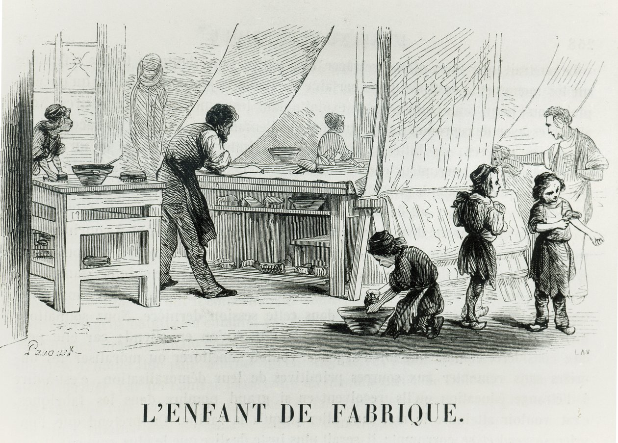The Child of the Factory by French School