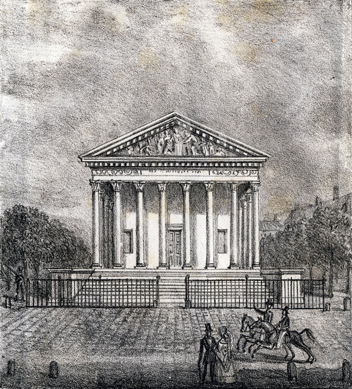 The Church of the Madeleine - Alphabet Picturesque des Monumens de Paris c.1840 (engraving) by French School