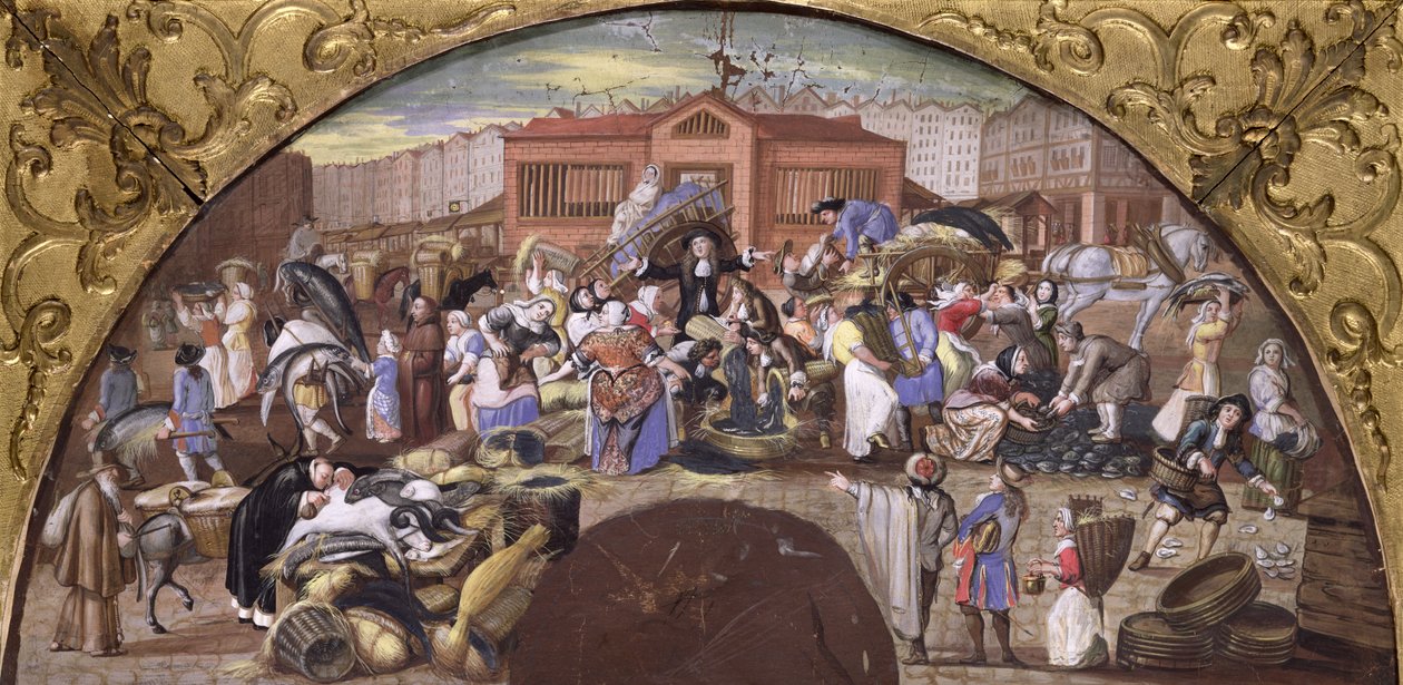 The Fish Market at Les Halles by French School