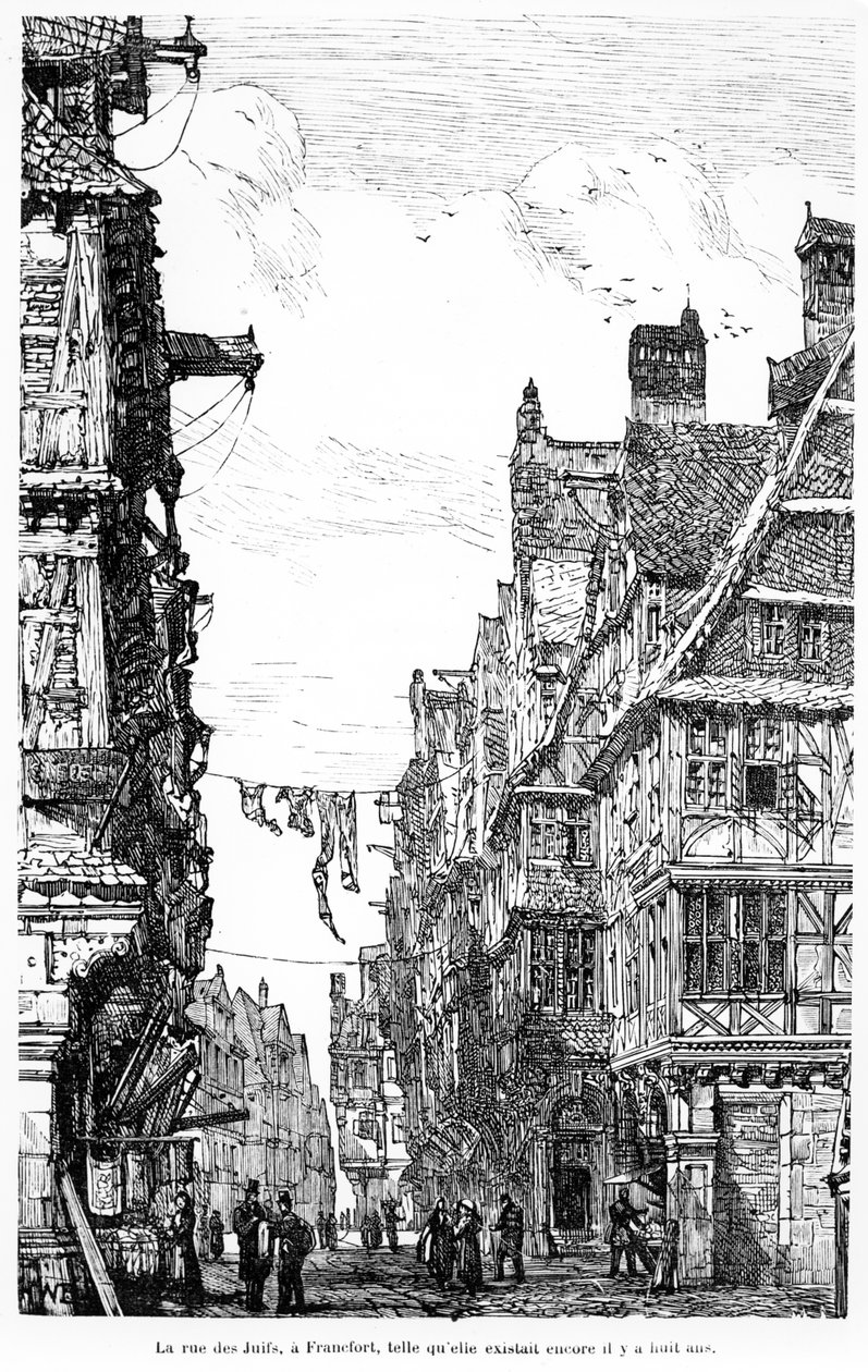 The Frankfurt Judengasse by French School