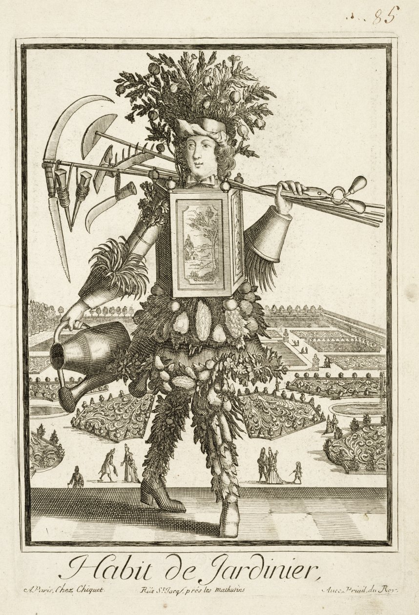 The Gardeners Costume, illustration from the Dictionnaire des Sciences by Denis Diderot by French School