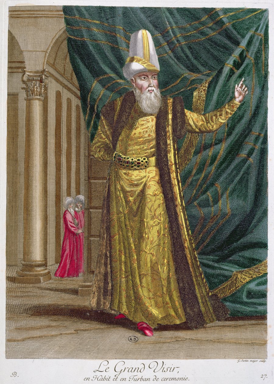 The Grand Vizier, from the Recueil d'Estampes sur les Costumes du ...