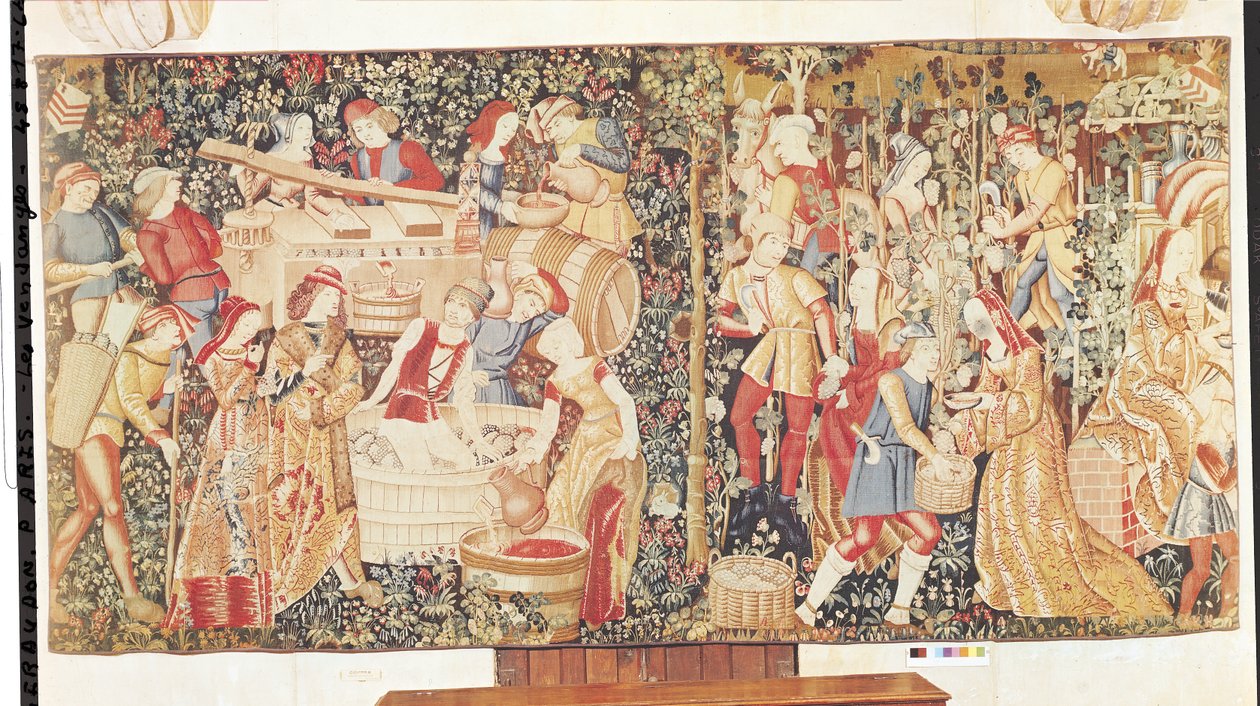 The Grape Harvest, from the Workshop on the Banks of the Loire by French School
