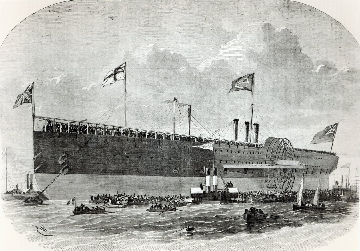The Great Eastern, illustration from Le Nouvel Illustre, 1867 by French School