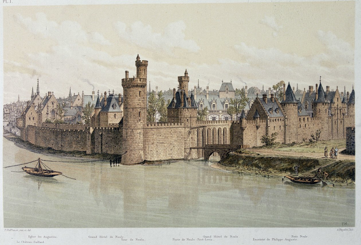 The Hotel and the Tower of Nesles in 1380 - in 